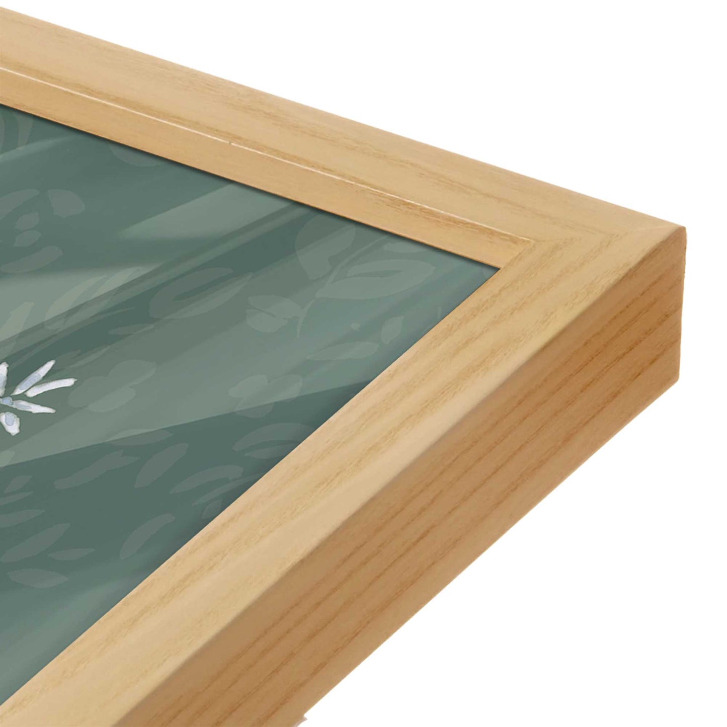[Color:Espresso], Picture of art in a Espresso frame at an angle