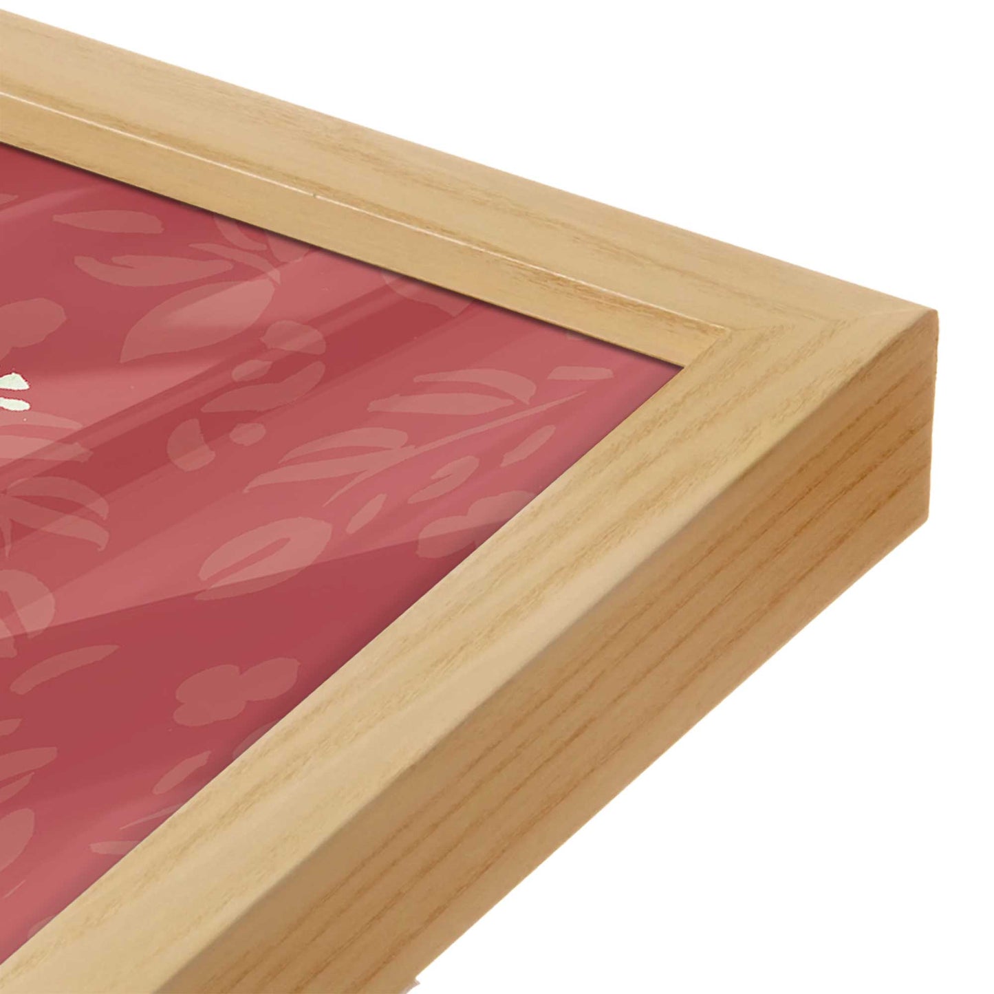 [Color:Espresso], Picture of art in a Espresso frame at an angle