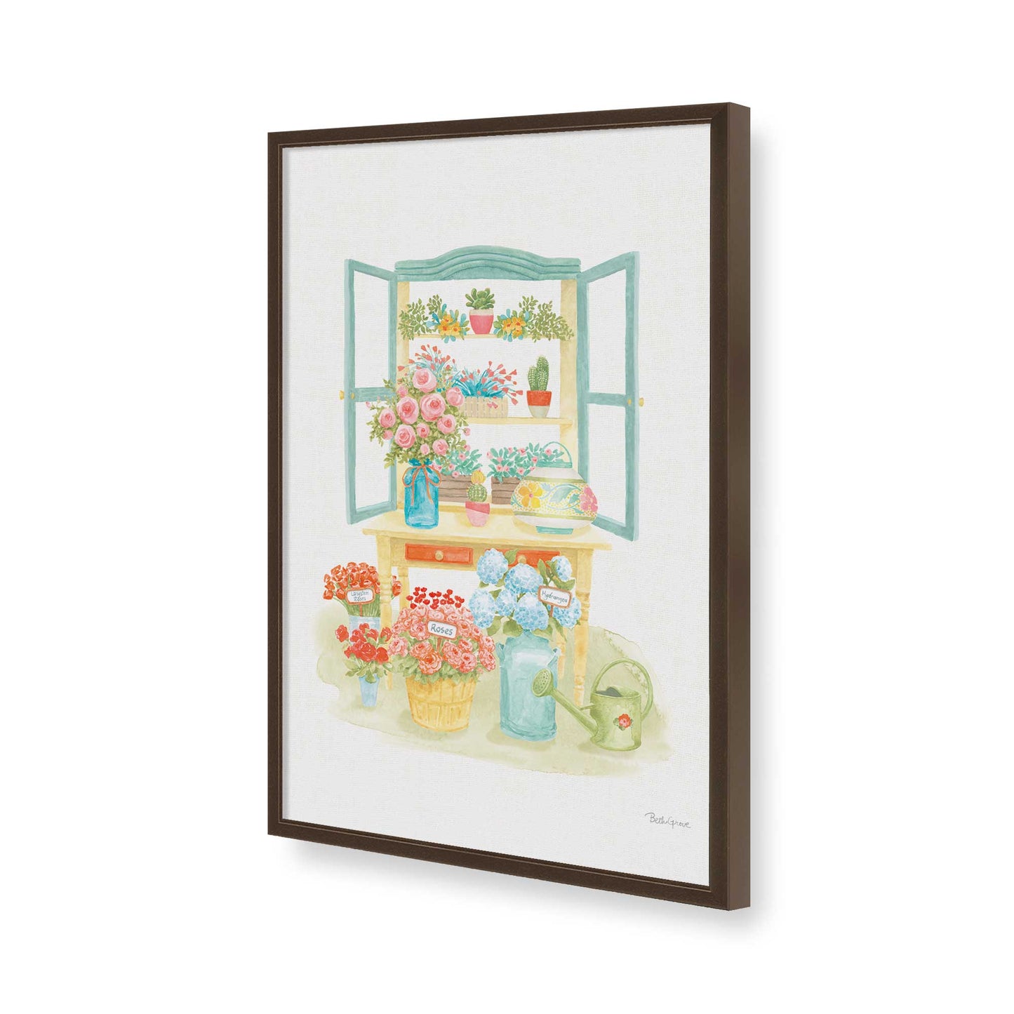 [Color:Belvinder Brown], Picture of art in a Belvinder Brown frame of the corner
