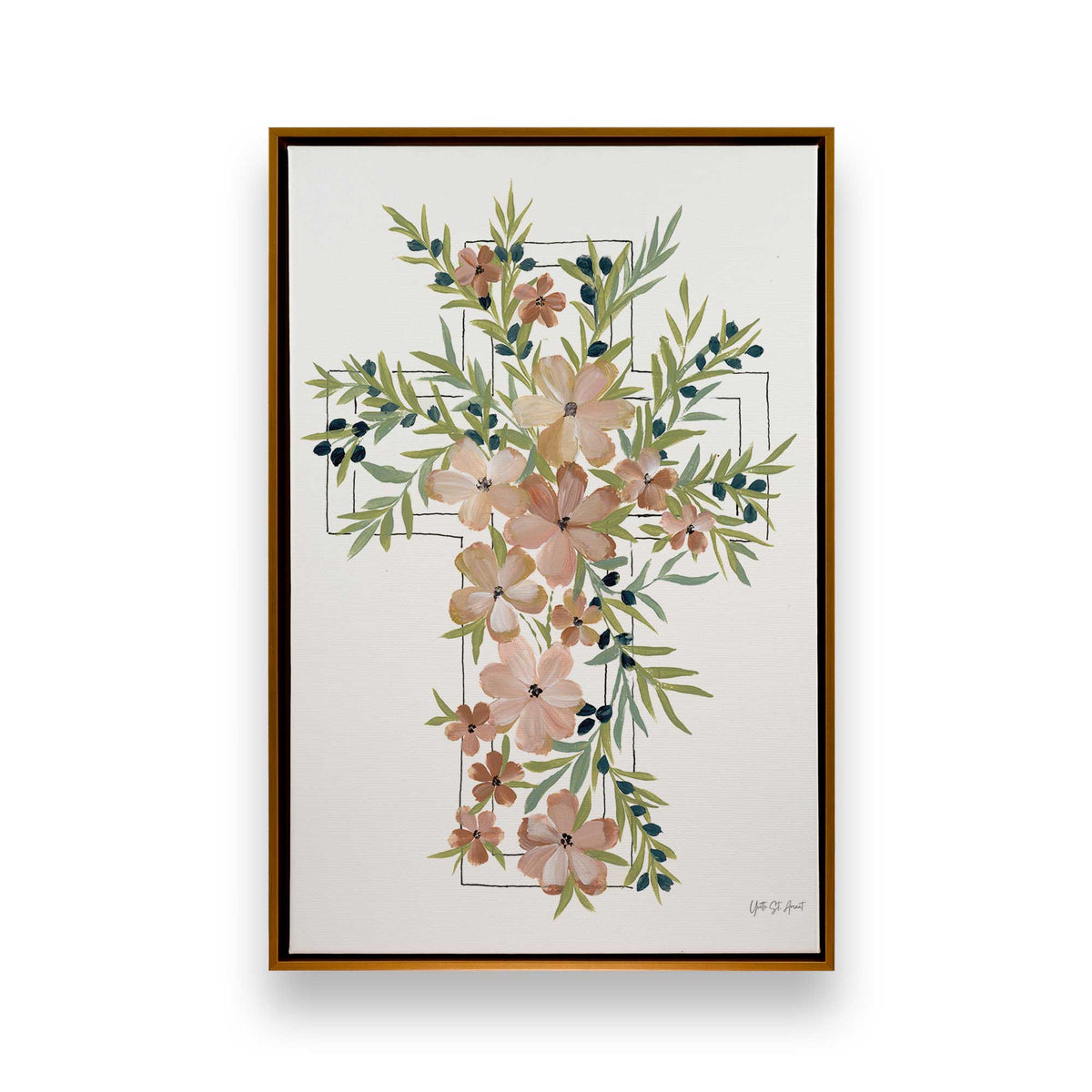 [Color:Polished Gold], Picture of art in a Polished Gold frame