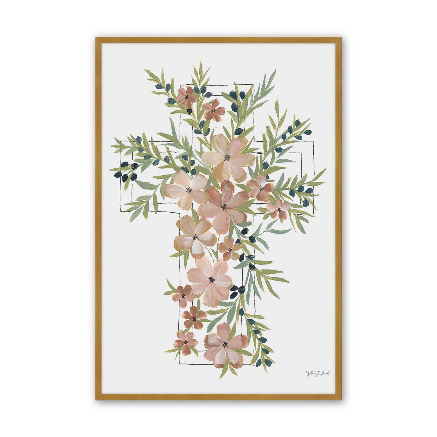 [Color:Polished Gold], Picture of art in a Polished Gold frame