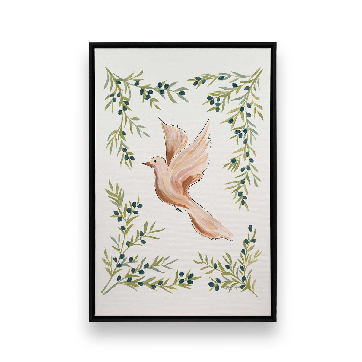 [Color:Satin Black], Picture of art in a Satin Black frame