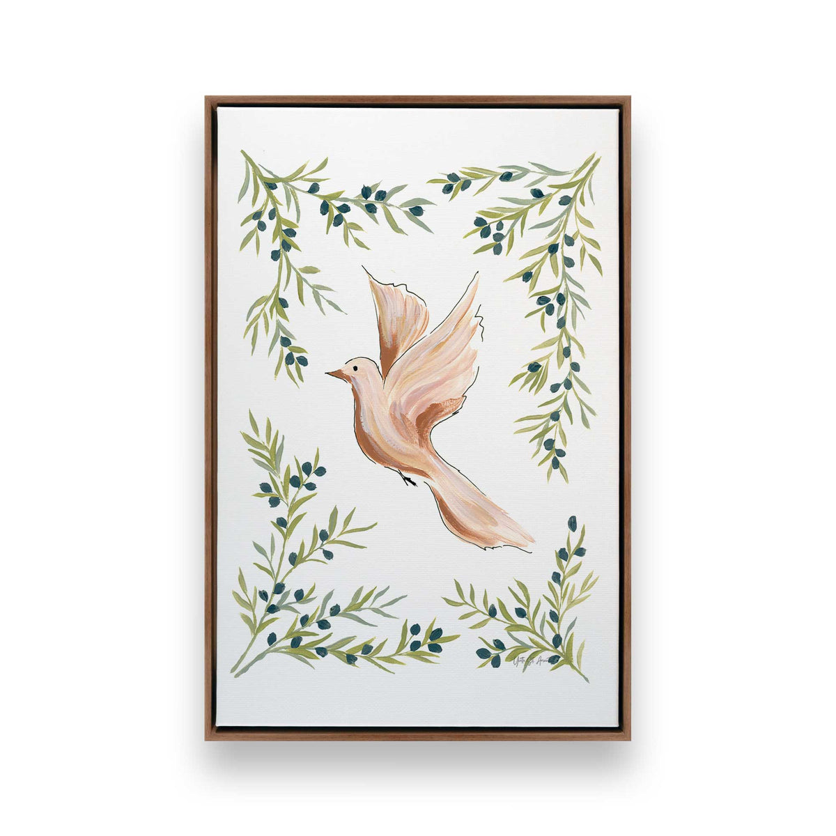 [Color:Walnut], Picture of art in a Walnut frame