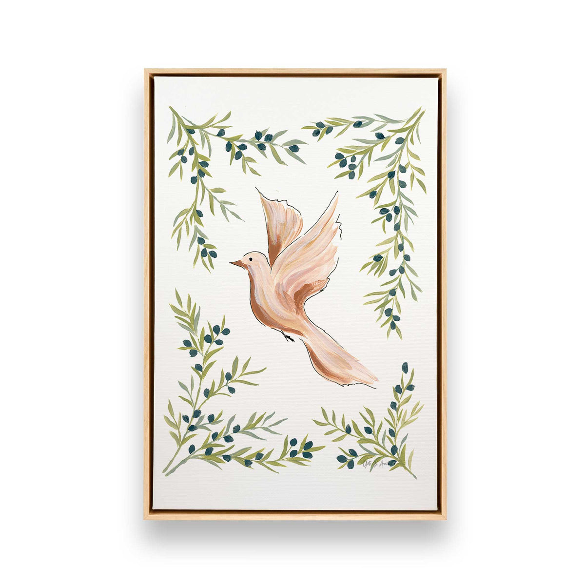 [Color:American Maple], Picture of art in a American Maple frame