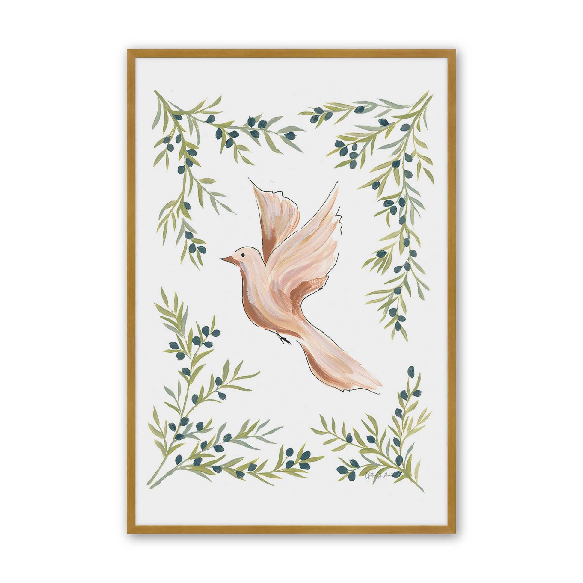 [Color:Polished Gold], Picture of art in a Polished Gold frame