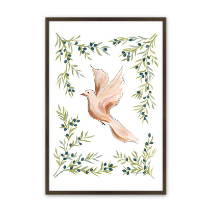 [Color:Brown], Picture of art in a Brown frame