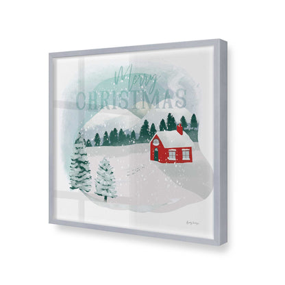 [Color:Polished Chrome], Picture of art in a Polished Chrome frame at an angle