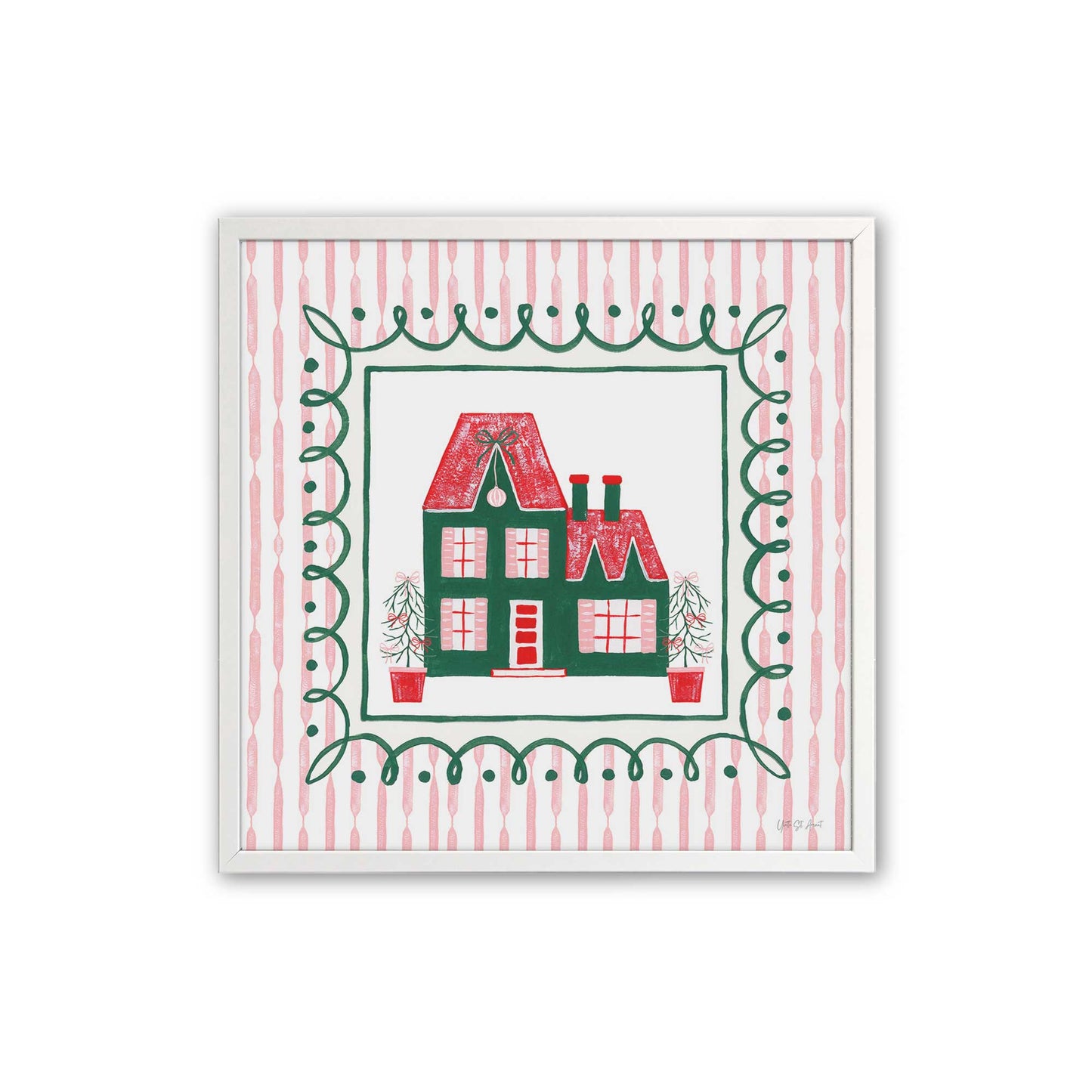 [Color:Opaque White], Picture of art in an Opaque White frame