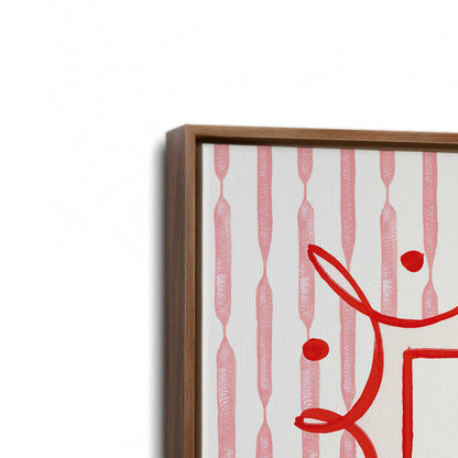 [Color:Walnut], Picture of art in a Walnut frame at an angle