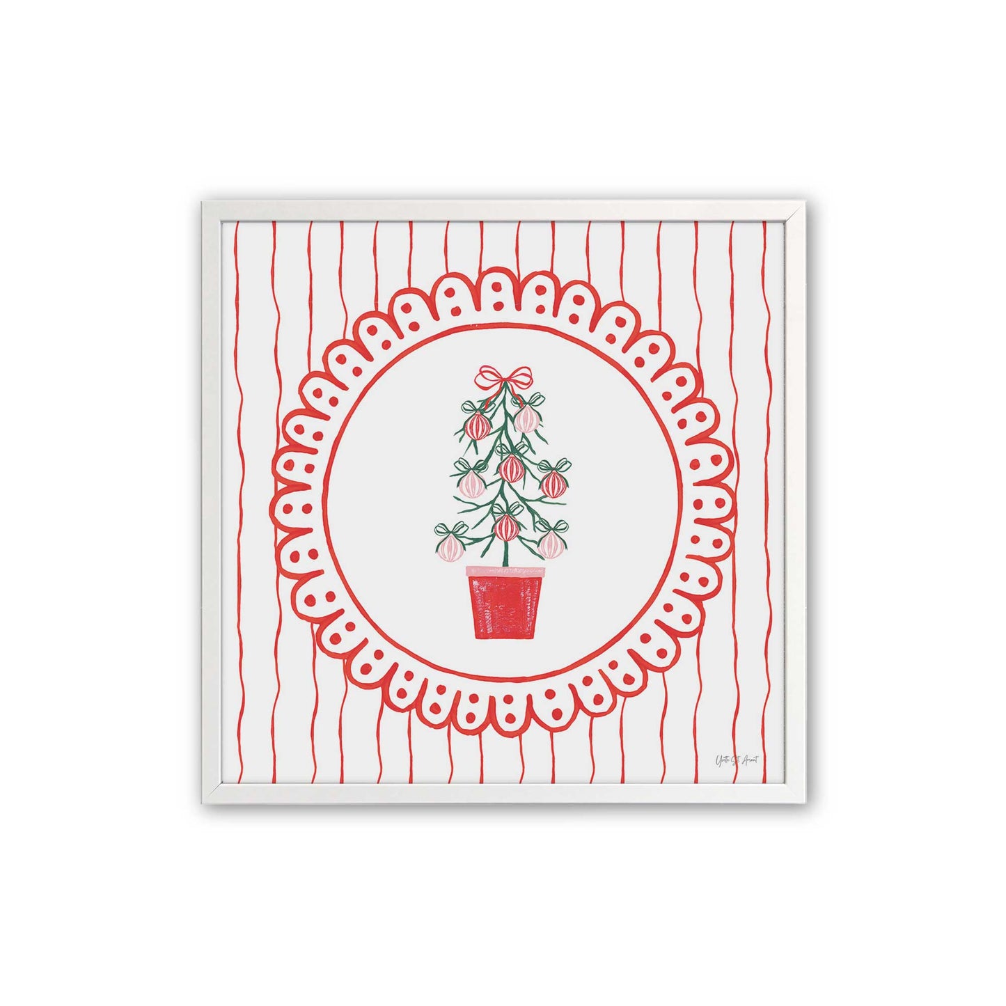 [Color:Opaque White], Picture of art in a Opaque White frame