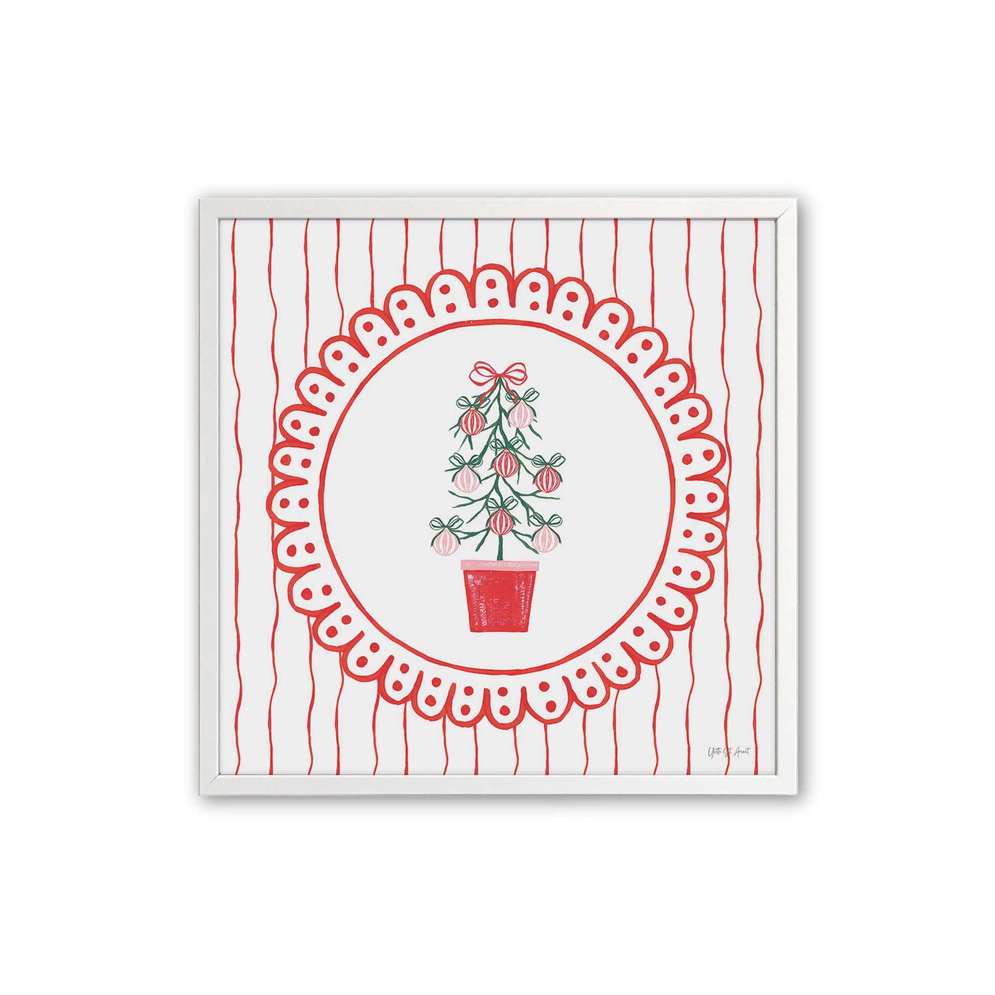[Color:Opaque White], Picture of art in a Opaque White frame