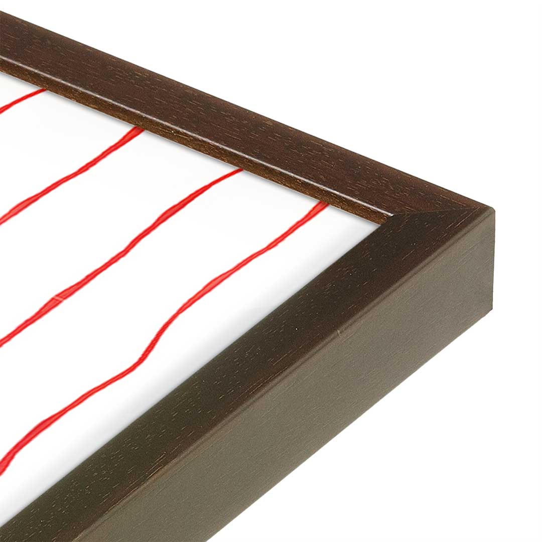 [Color:Espresso], Picture of art in a Espresso frame at an angle