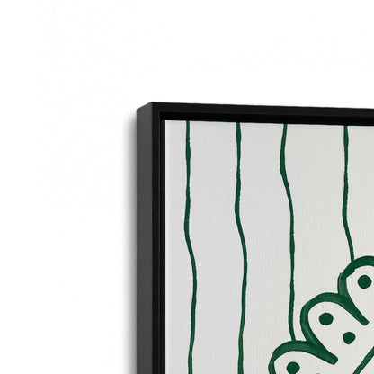 [Color:Satin Black], Picture of art in a Satin Black frame at an angle