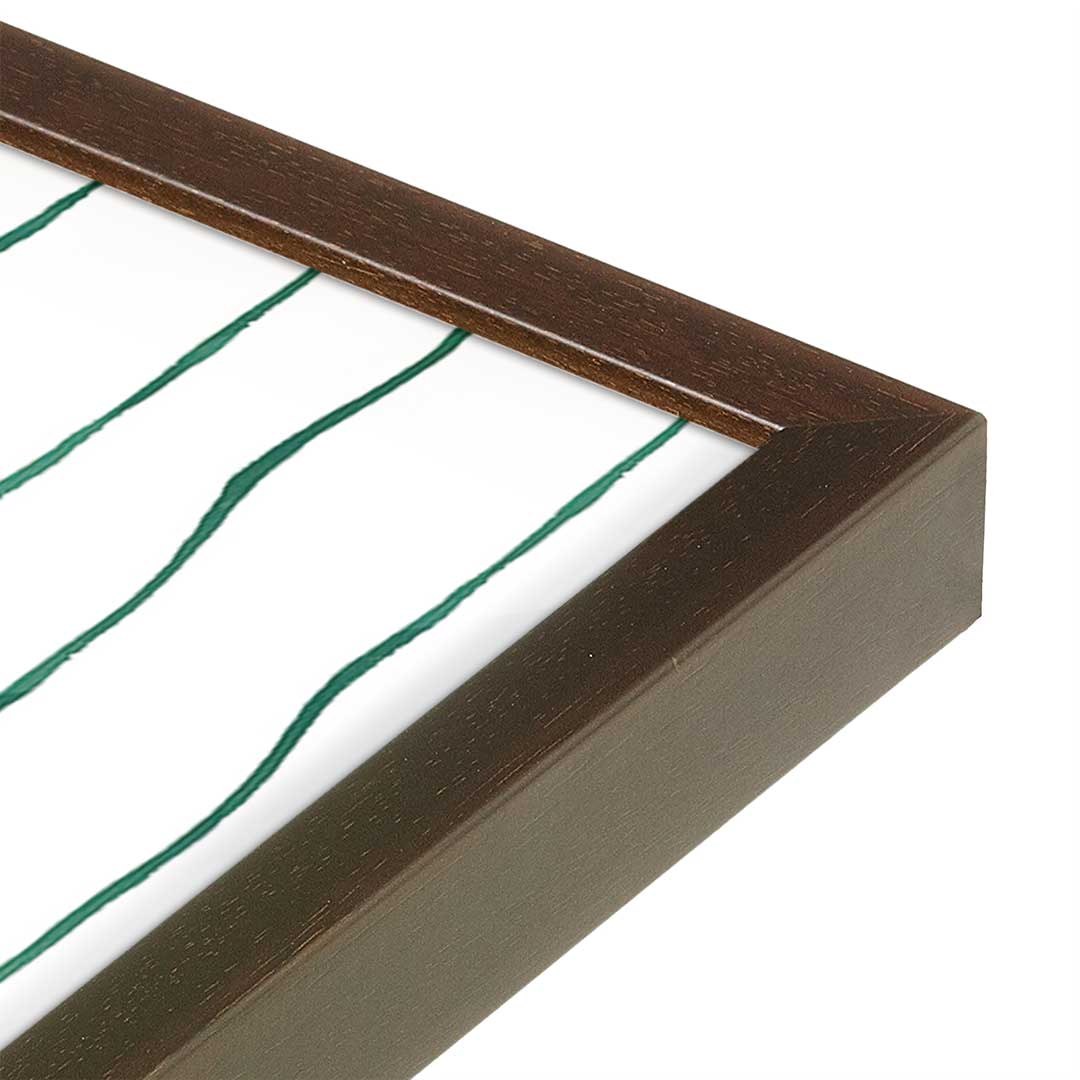 [Color:Espresso], Picture of art in a Espresso frame at an angle