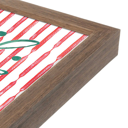 [Color:Walnut], Picture of art in a Walnut frame at an angle