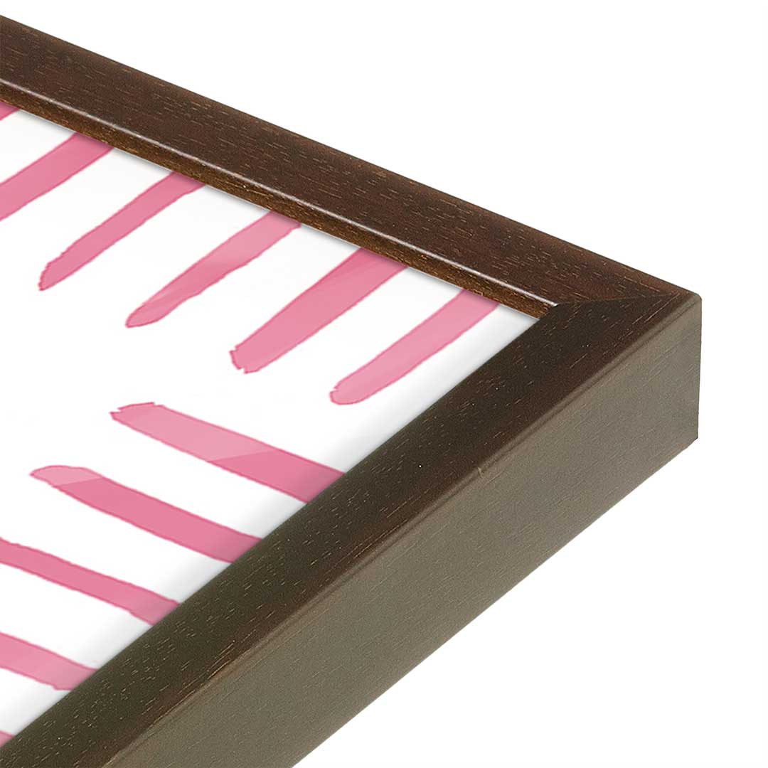 [Color:Espresso], Picture of art in a Espresso frame at an angle
