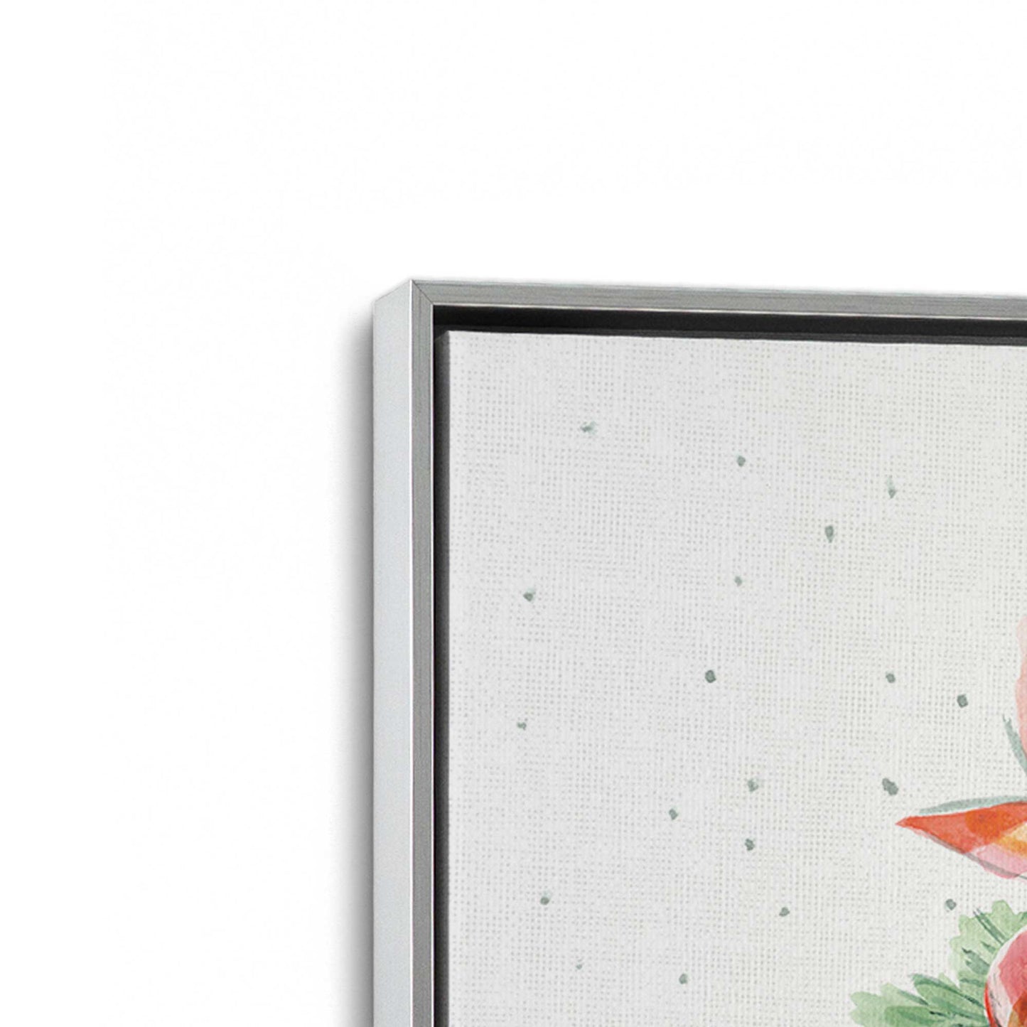 [Color:Polished Chrome], Picture of art in a Polished Chrome frame at an angle
