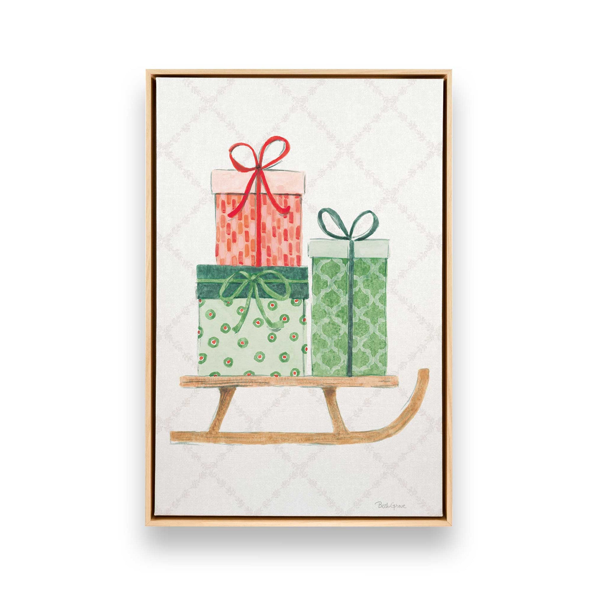 [Color:American Maple], Picture of art in a American Maple frame