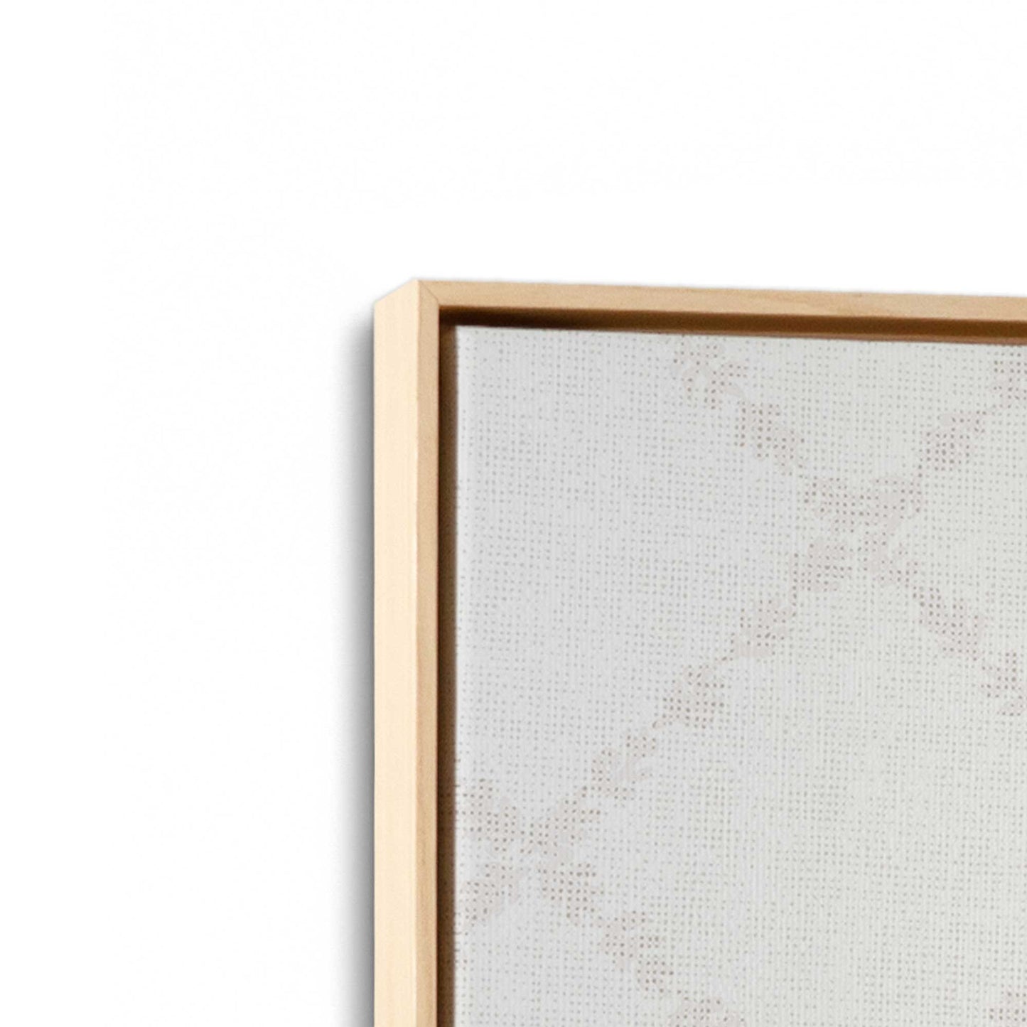 [Color:American Maple], Picture of art in a American Maple frame at an angle