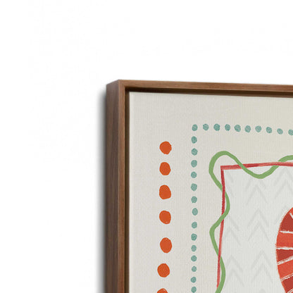 [Color:Walnut], Picture of art in a Walnut frame at an angle