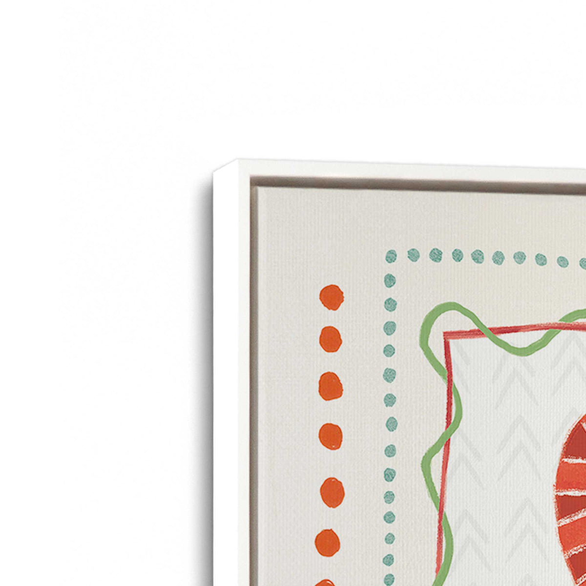 [Color:Opaque White], Picture of art in a White frame at an angle