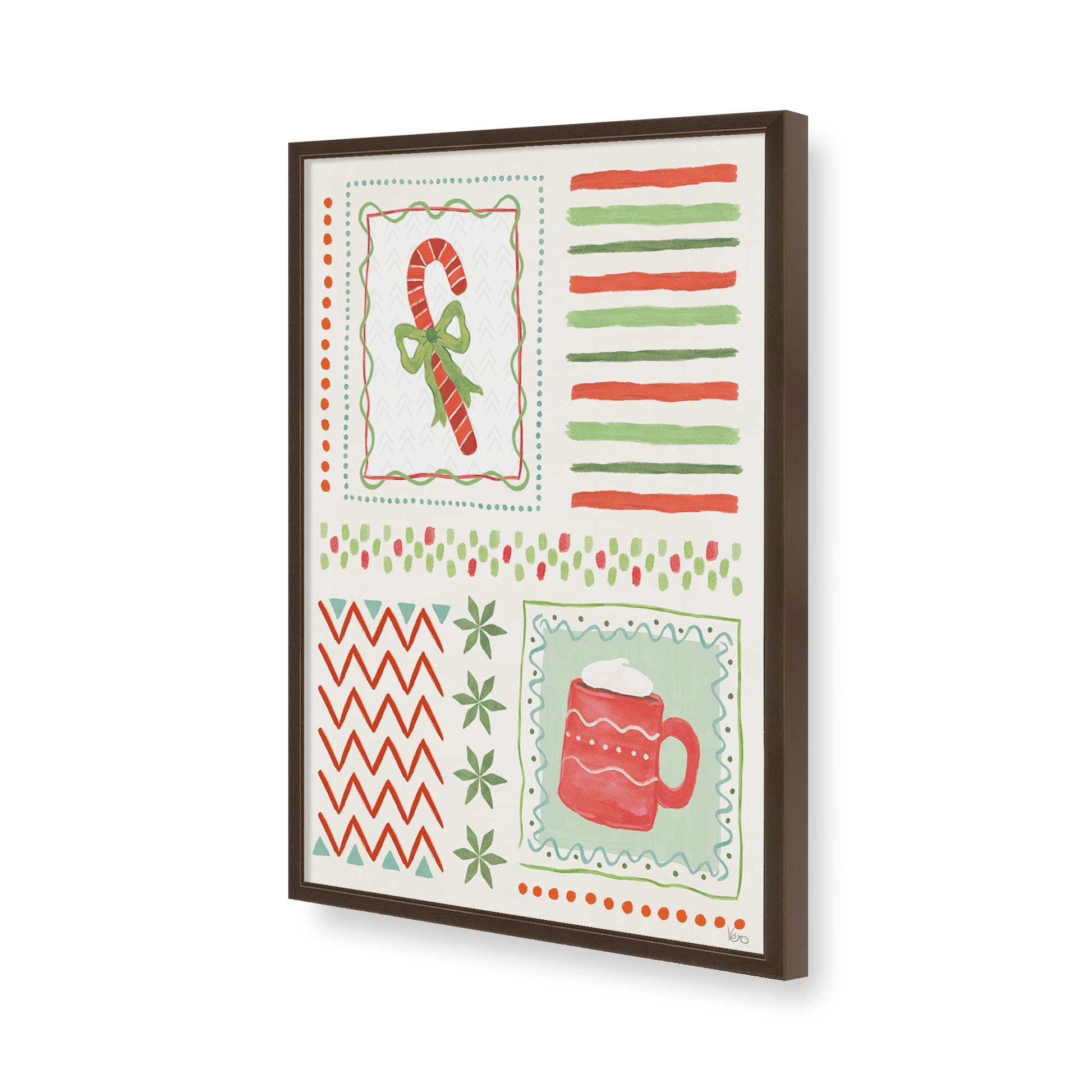 [Color:Belvinder Brown], Picture of art in a Belvinder Brown frame of the corner