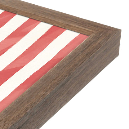 [Color:Walnut], Picture of art in a Walnut frame at an angle