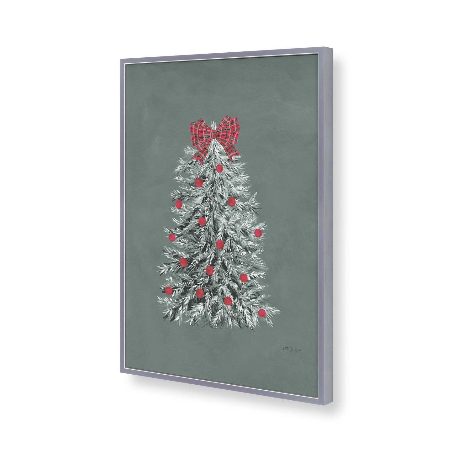 [Color:Polished Chrome], Picture of art in a Polished Chrome frame of the corner