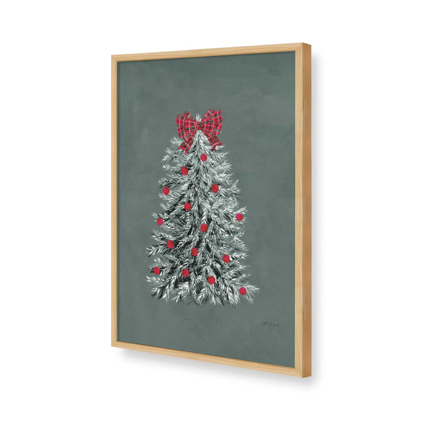 [Color:American Maple], Picture of art in a American Maple frame of the corner