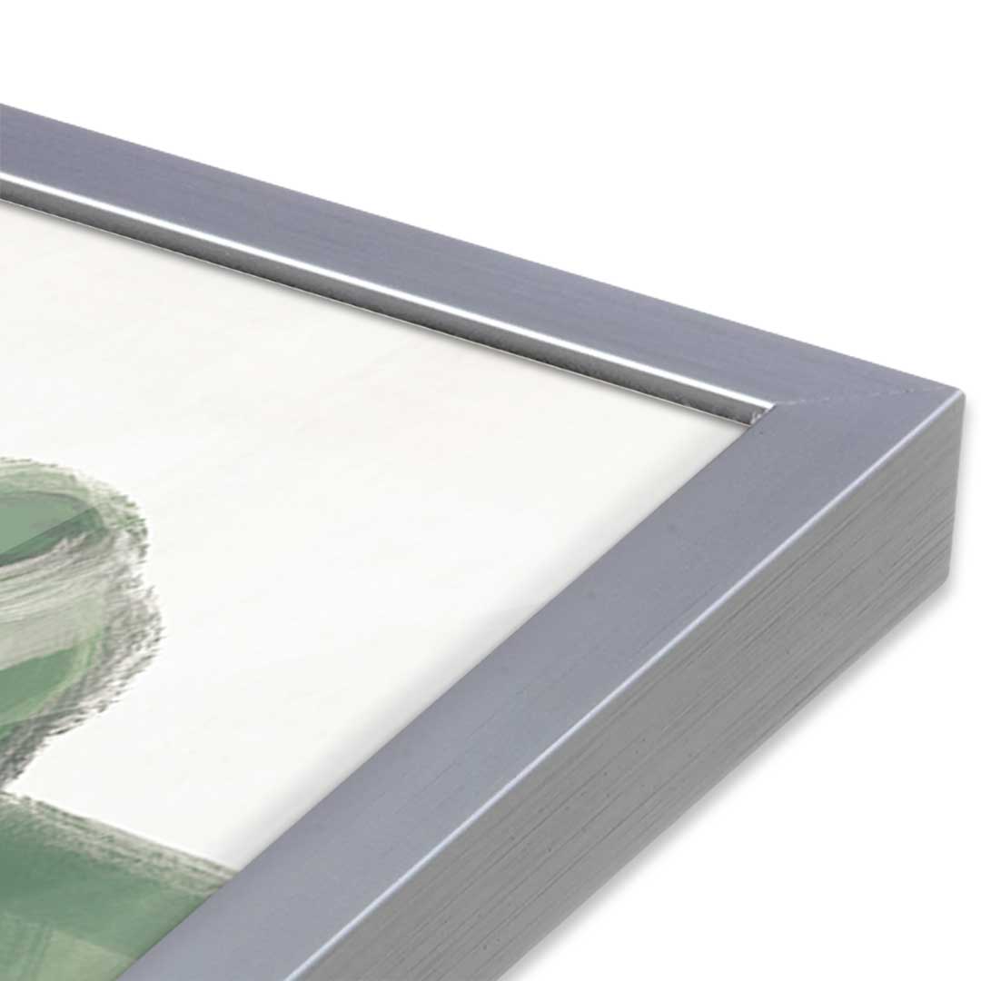 [Color:Polished Chrome], Picture of art in a Polished Chrome frame at an angle