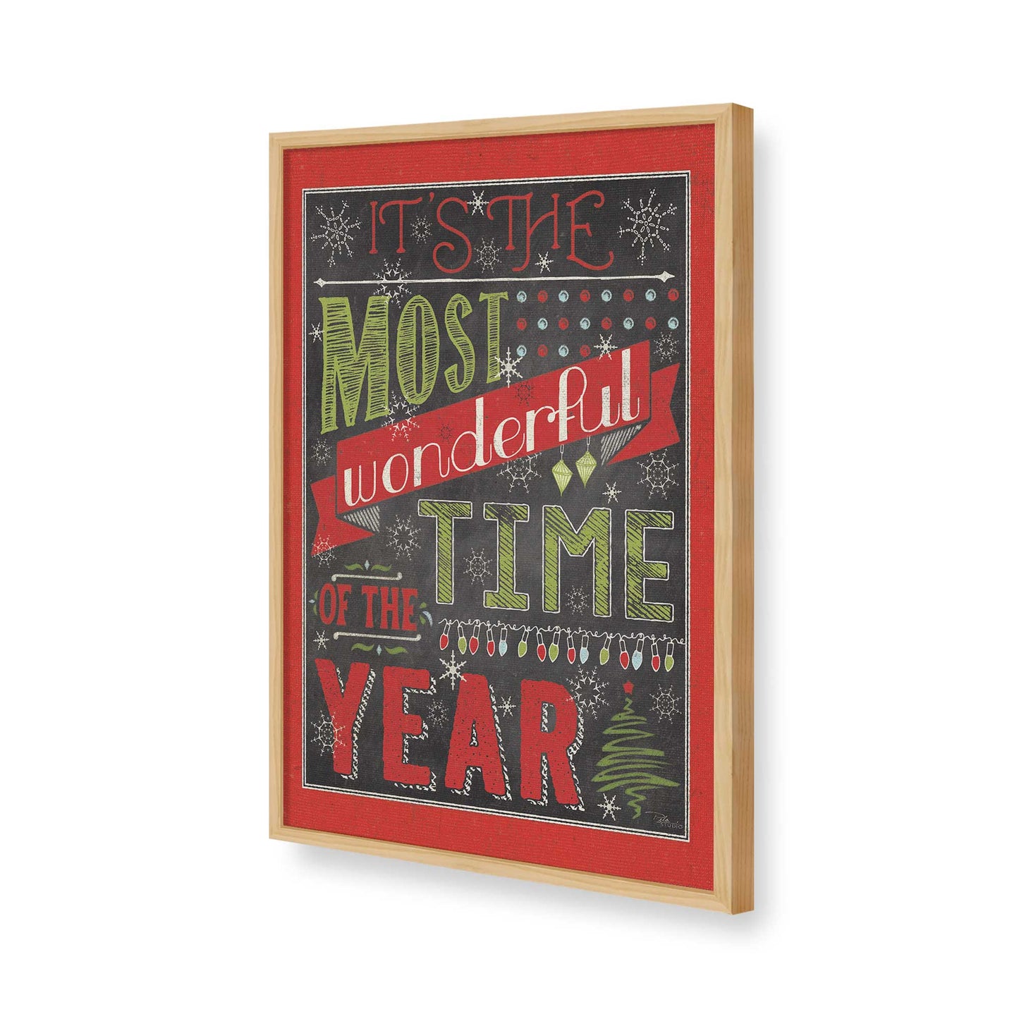 [Color:American Maple], Picture of art in a American Maple frame of the corner