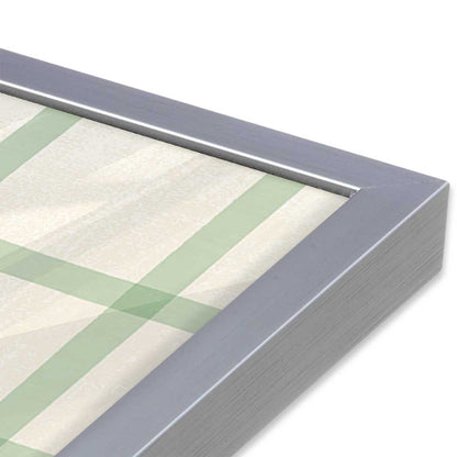 [Color:Polished Chrome], Picture of art in a Polished Chrome frame of the corner