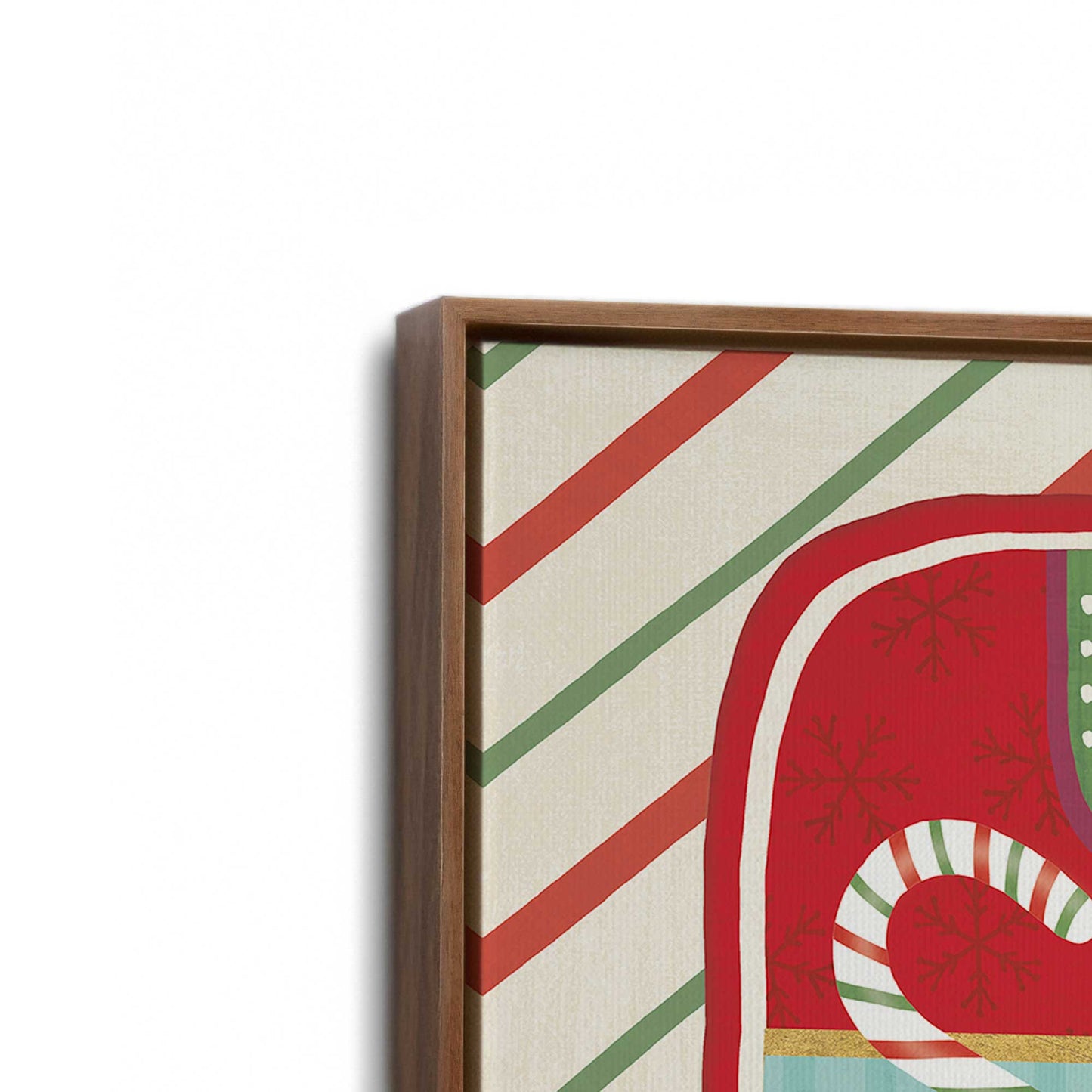 [Color:Walnut], Picture of the corner of the art