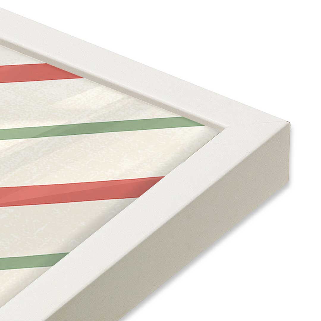[Color:Opaque White], Picture of art in a Opaque White frame of the corner