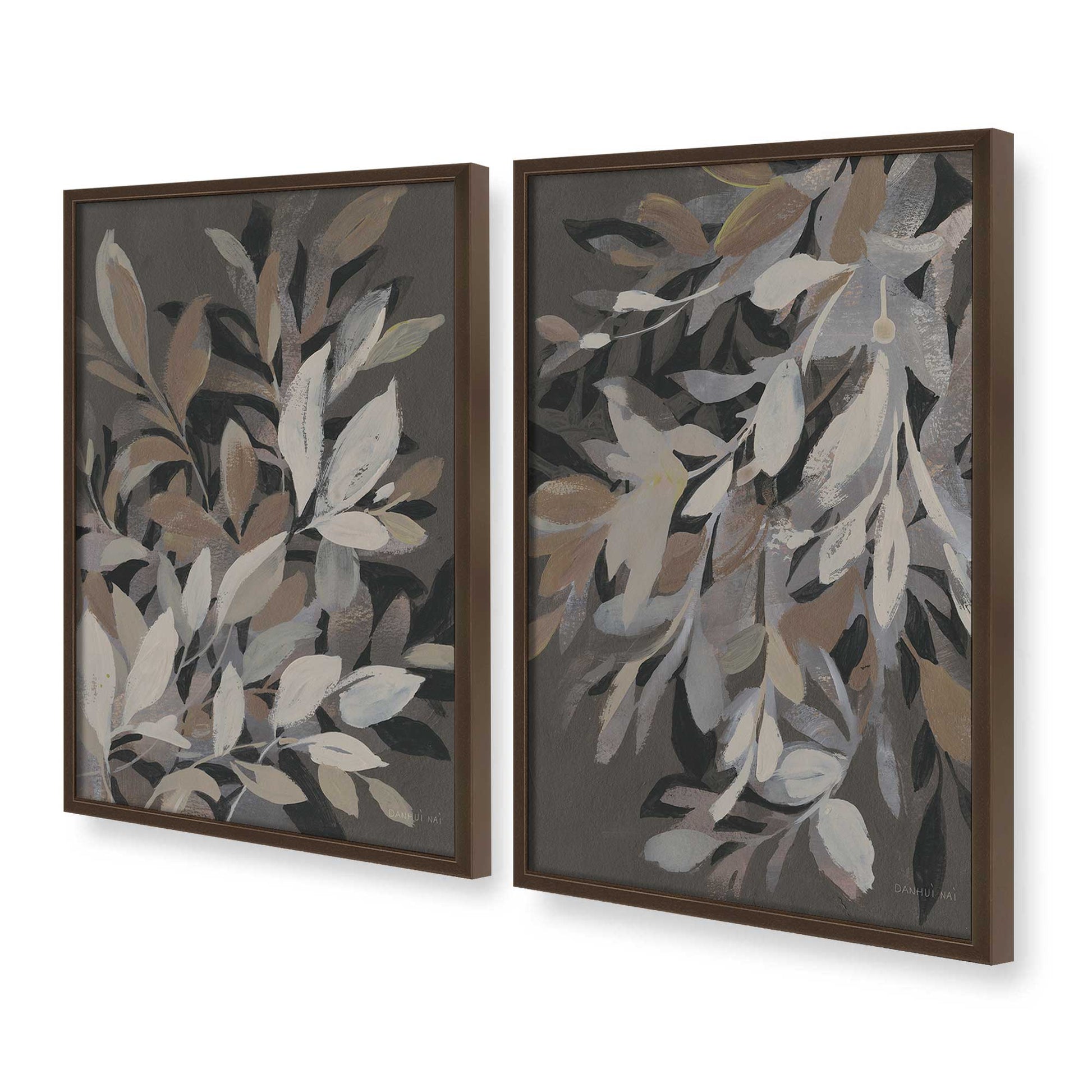 [Color:Belvinder Brown], Picture of art in a Belvinder Brown frame at an angle