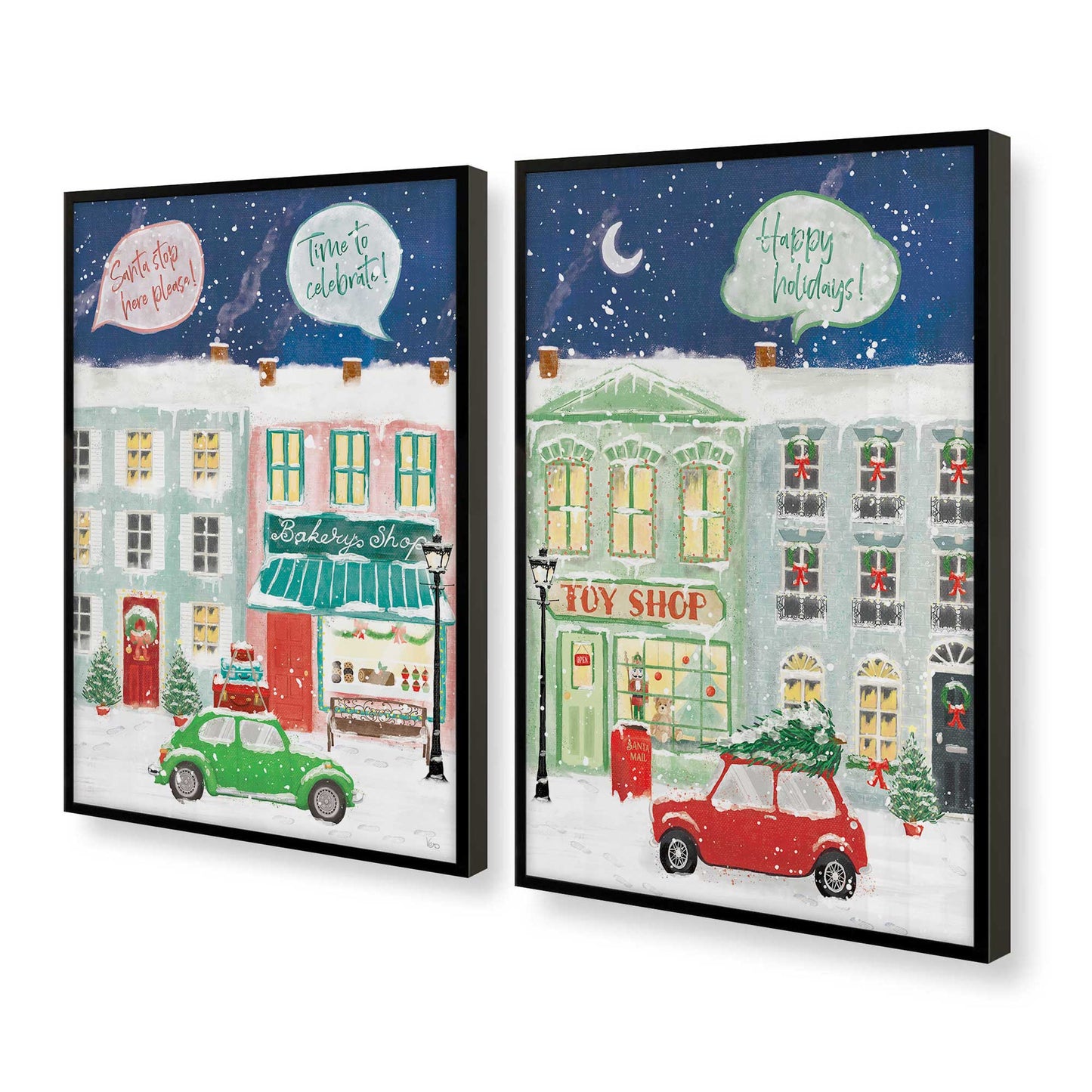 [Color:Satin Black], Picture of art in a Satin Black frame at an angle