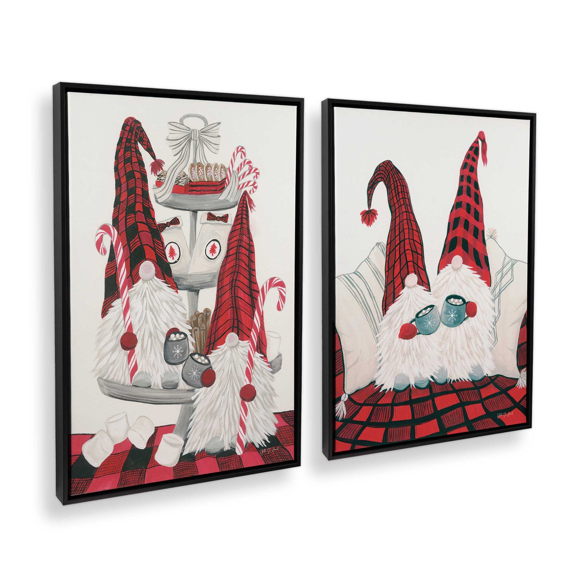 [Color:Satin Black], Picture of art in a Satin Black frame at an angle