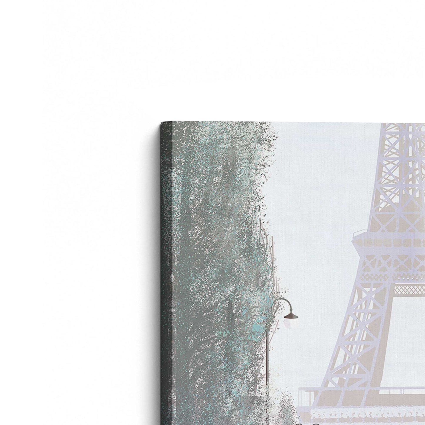 [Color:Stretched Canvas], Picture of the corner of the art