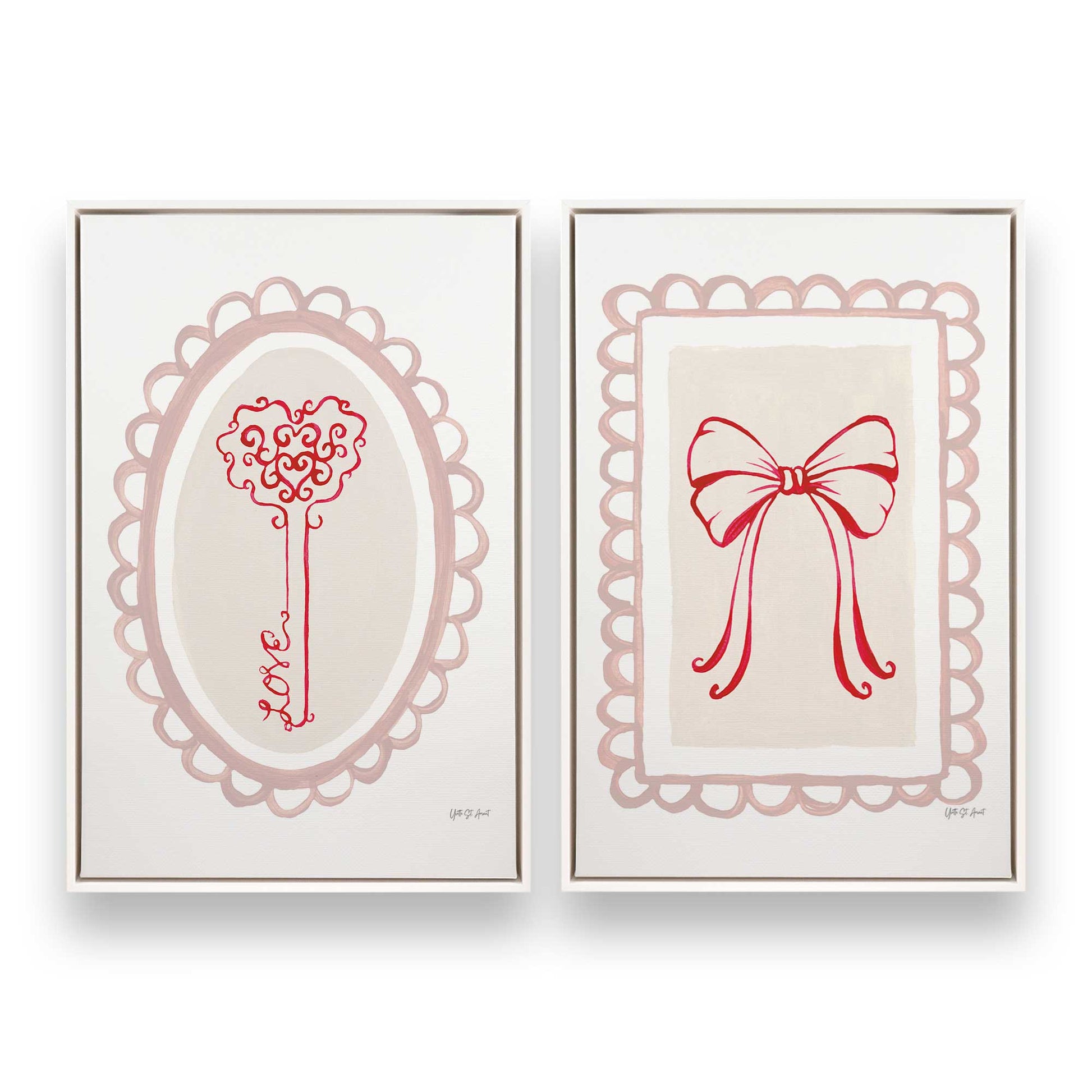 [Color:Opaque White], Picture of art in a White frame