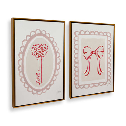 [Color:Polished Gold], Picture of art in a Polished Gold frame at an angle
