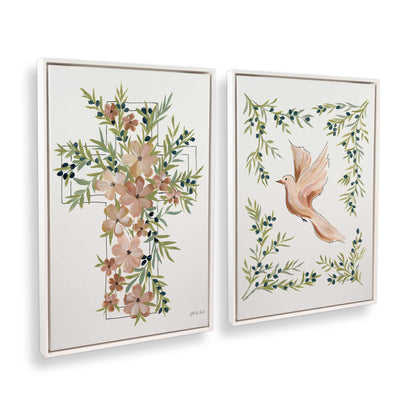 [Color:Opaque White], Picture of art in a White frame at an angle