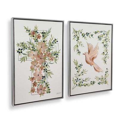 [Color:Polished Chrome], Picture of art in a Polished Chrome frame at an angle
