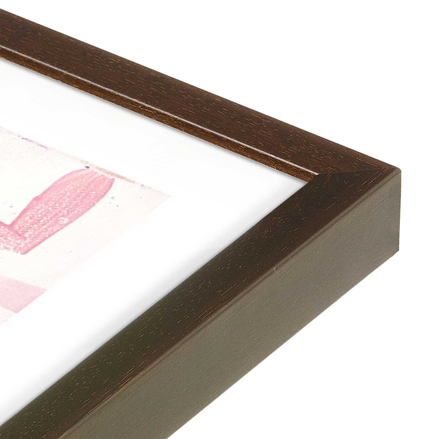 [Color:Belvinder Brown], Picture of art in a Belvinder Brown frame of the corner