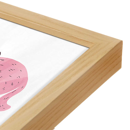 [Color:American Maple], Picture of art in a American Maple frame of the corner