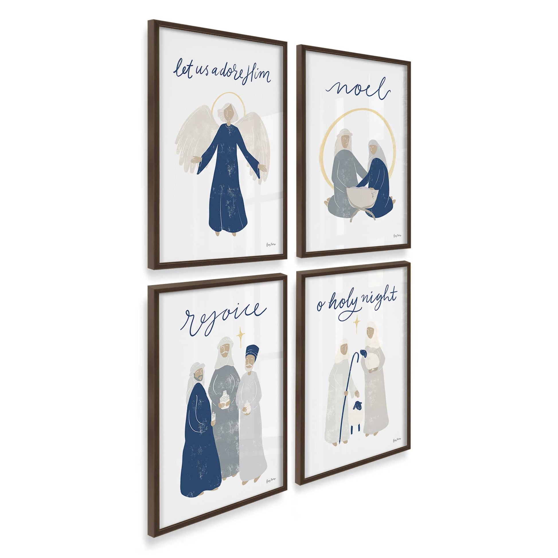[Color:Belvinder Brown], Picture of art in a Belvinder Brown frame at an angle