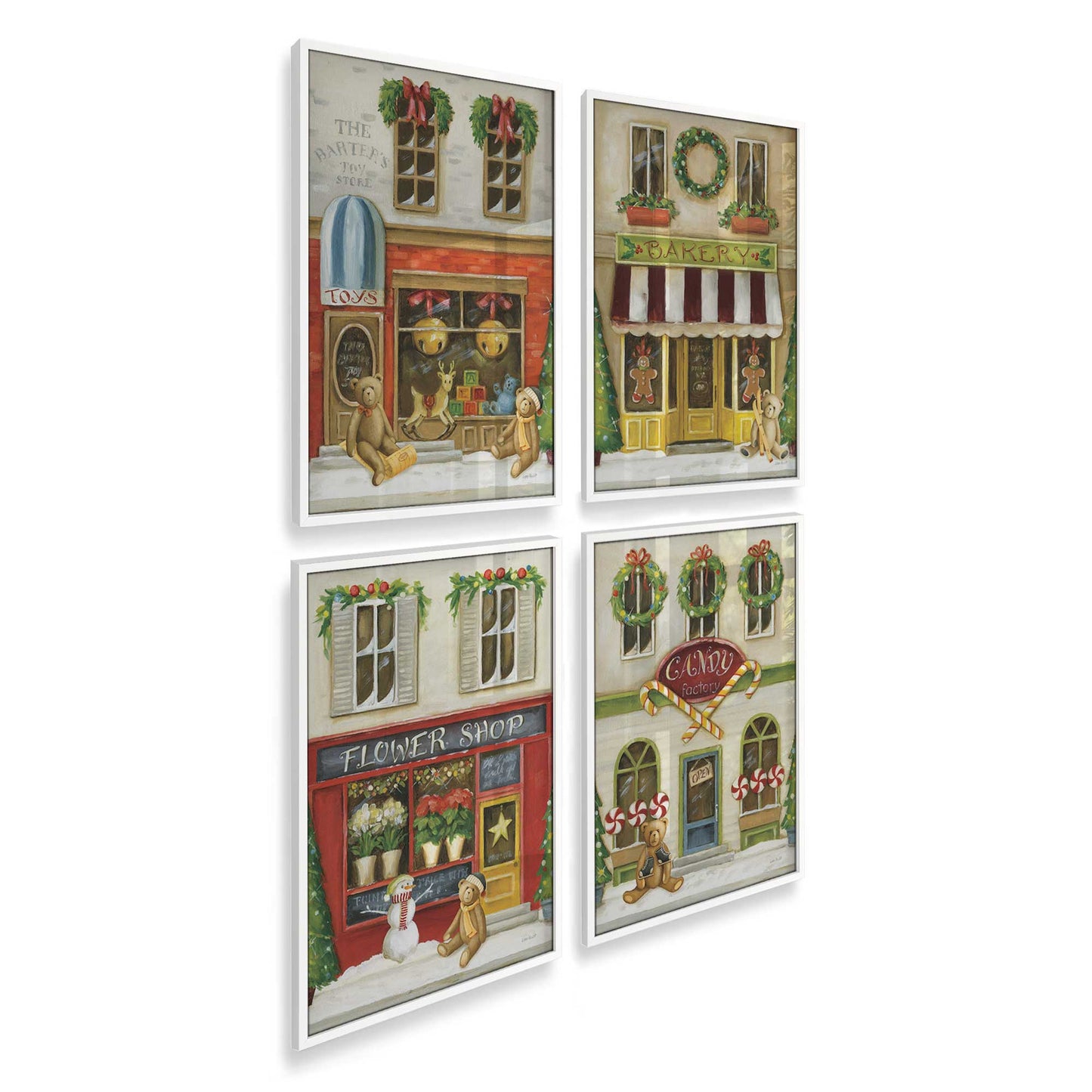 [Color:Opaque White], Picture of art in an Opaque White frame at an angle