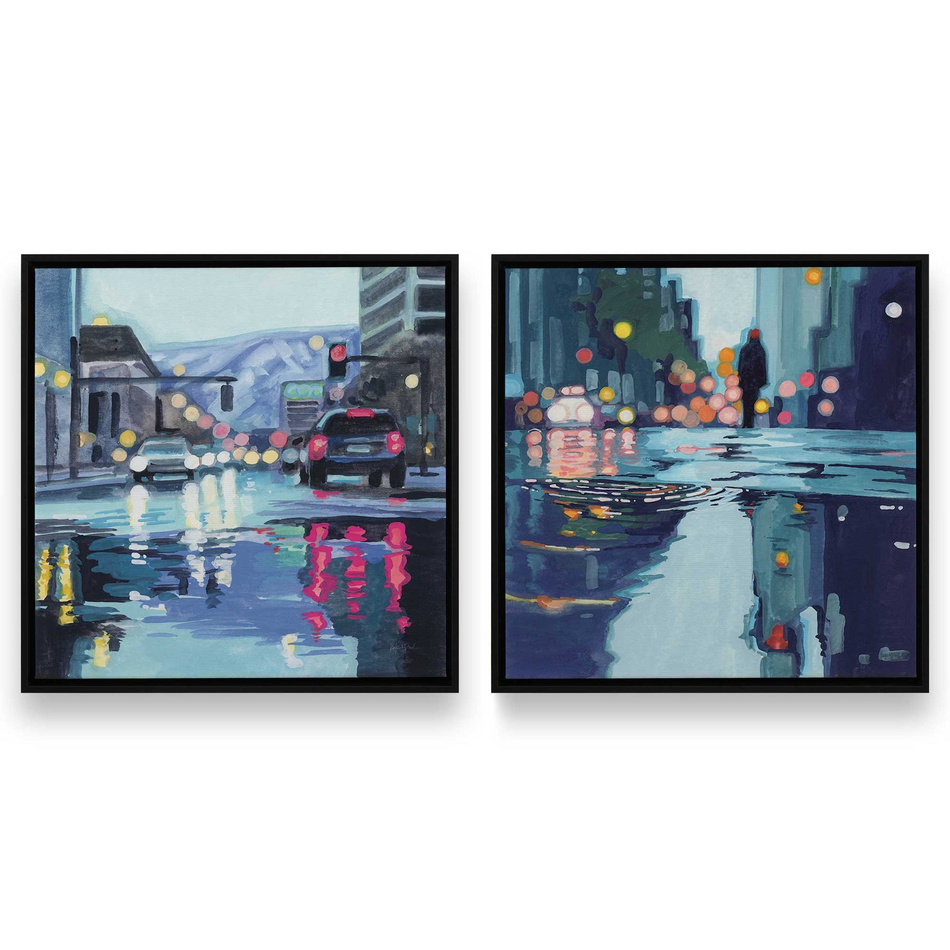 [Color:Satin Black], Picture of art in a Satin Black frame