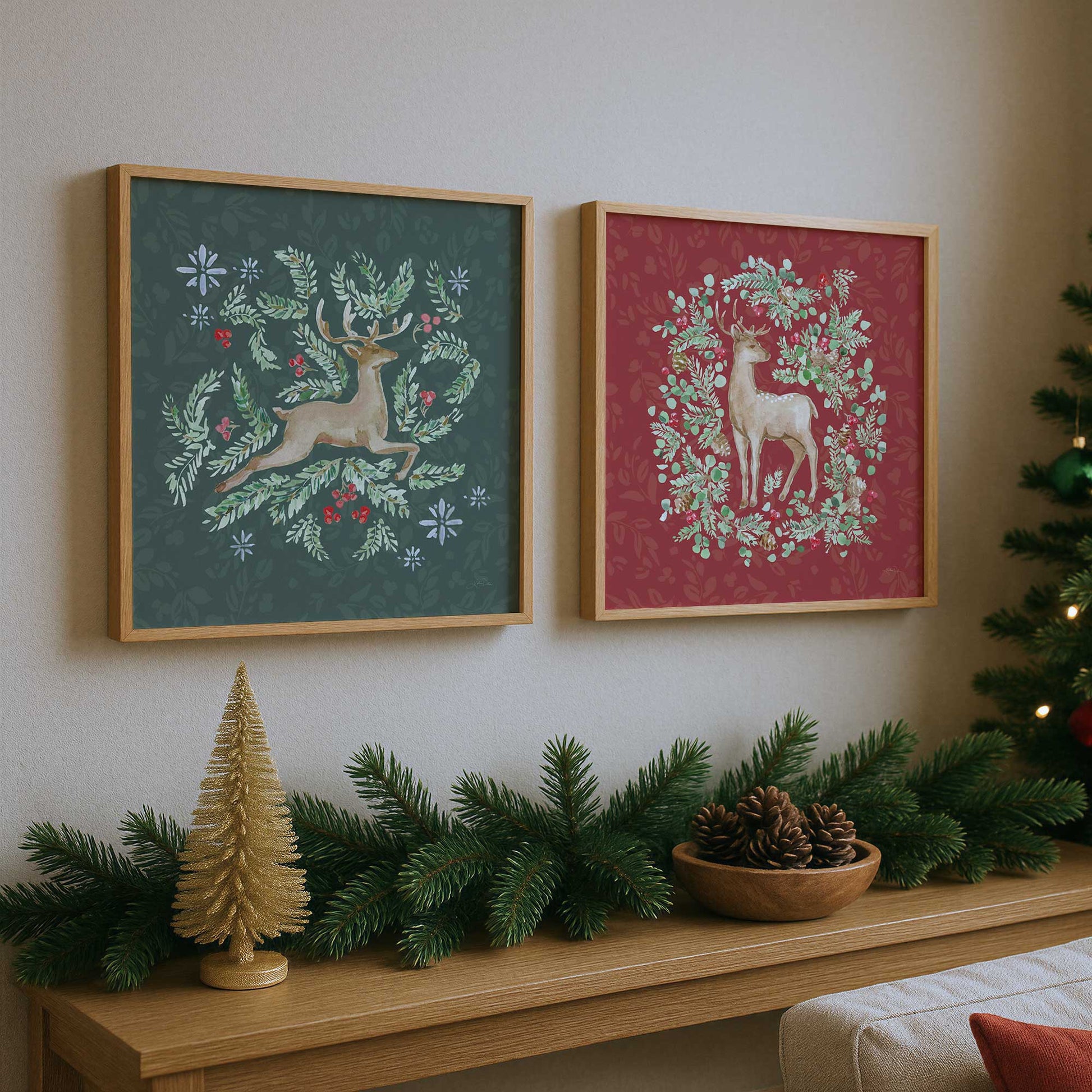 [Color:Belvinder Brown], Picture of art in a Belvinder Brown frame