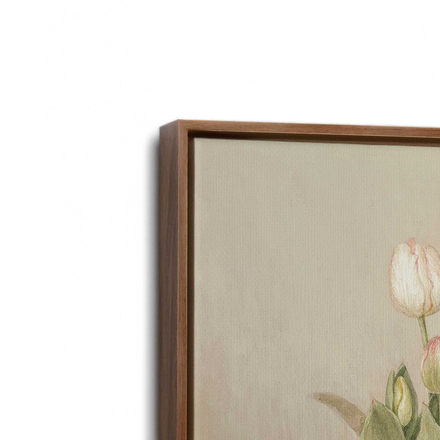 [Color:Walnut], Picture of art in a Walnut frame at an angle