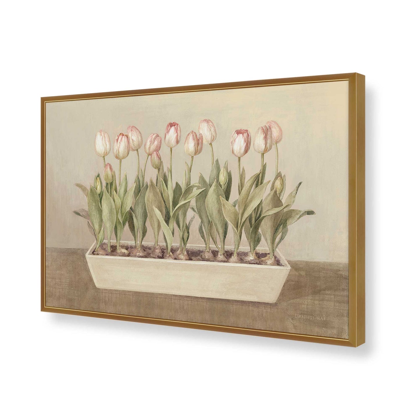 [Color:Polished Gold], Picture of art in a Polished Gold frame of the corner